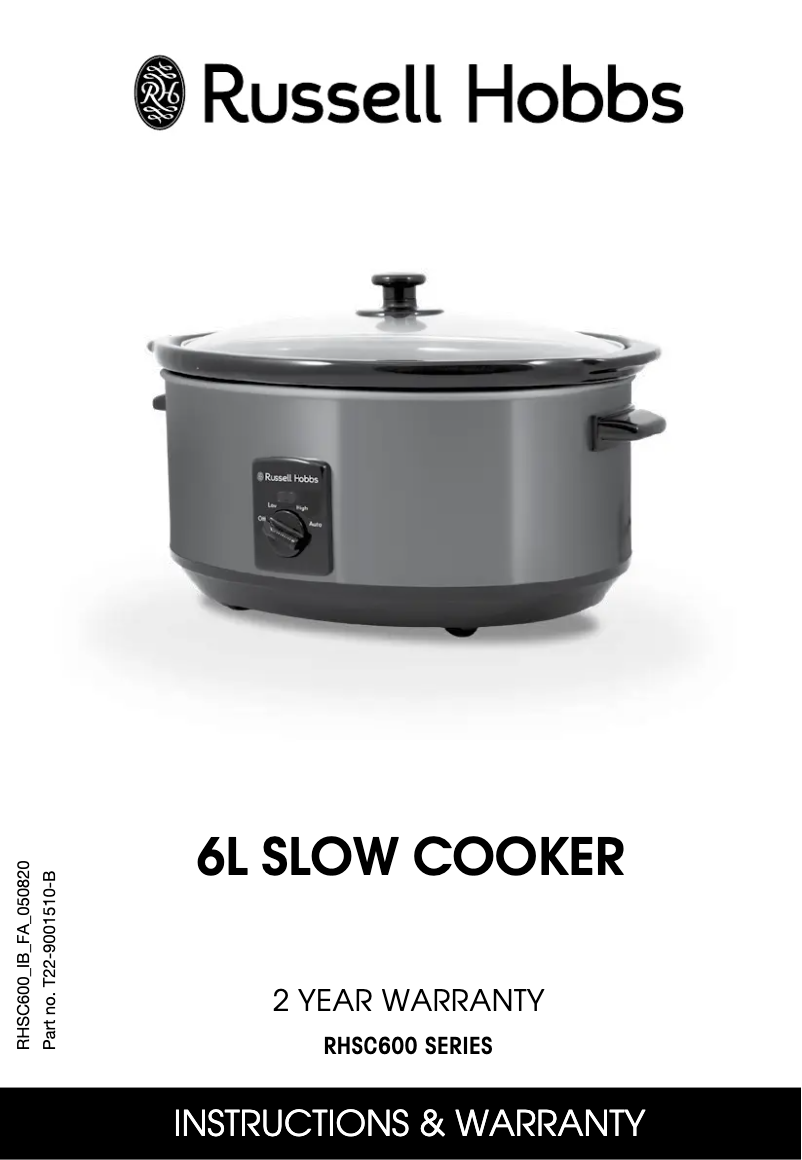 Página 1 del manual Manual de usuario Russell Hobbs RHSC600