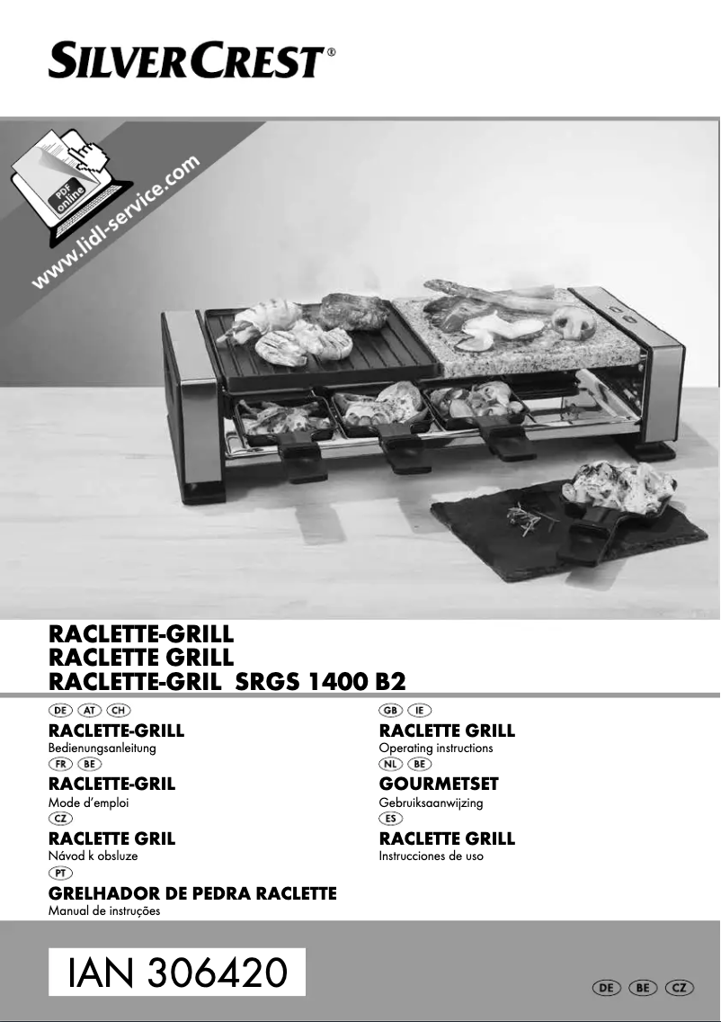 Page n°1 - Manuel utilisateur SilverCrest SRGS 1300 C3