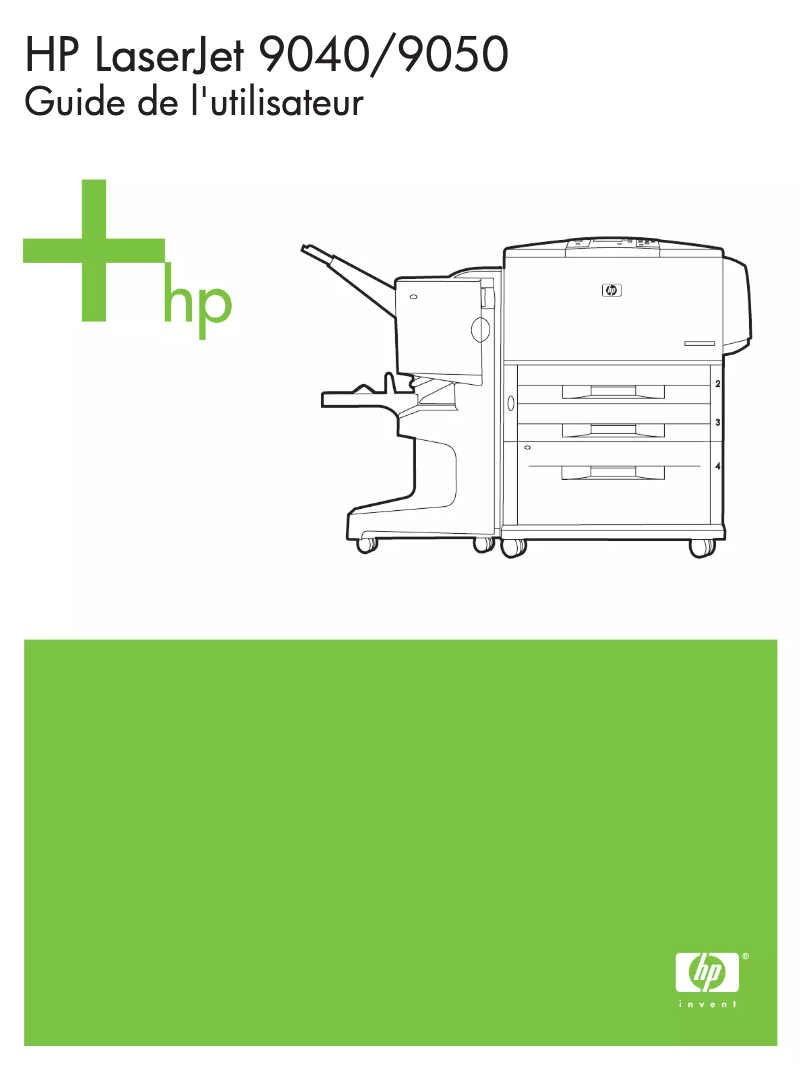 Page n°1 - Manuel utilisateur HP LaserJet 9050