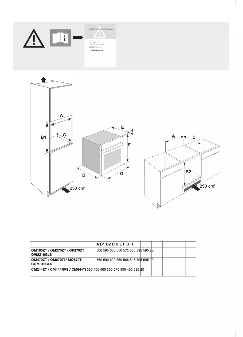 Imagen de la primera página del manual del dispositivo OVM216GLS