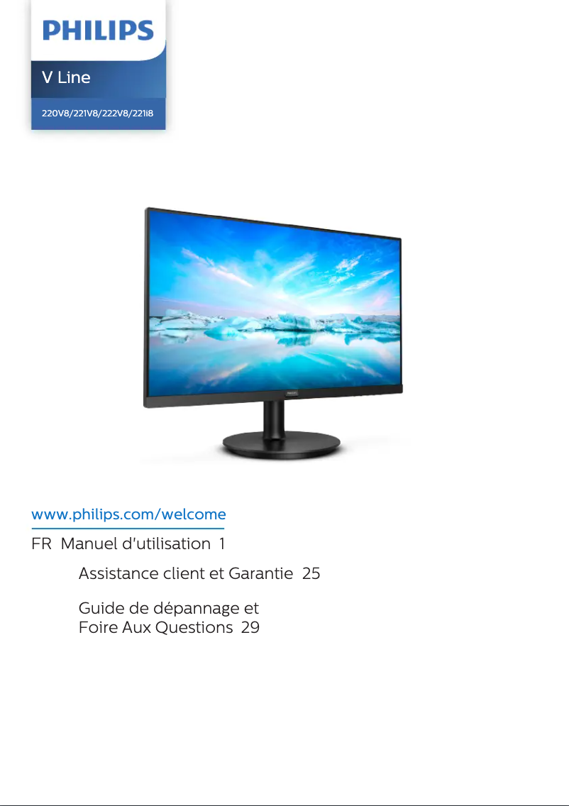 Image de la première page du manuel de l'appareil 221V8LD