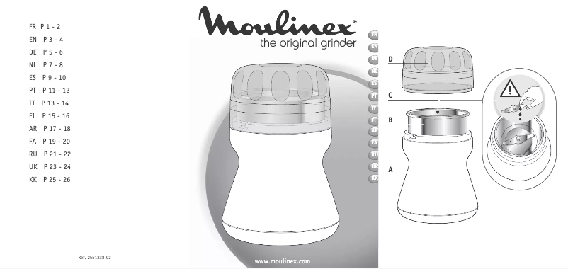 Page n°1 - Manuel utilisateur Moulinex AR110O10