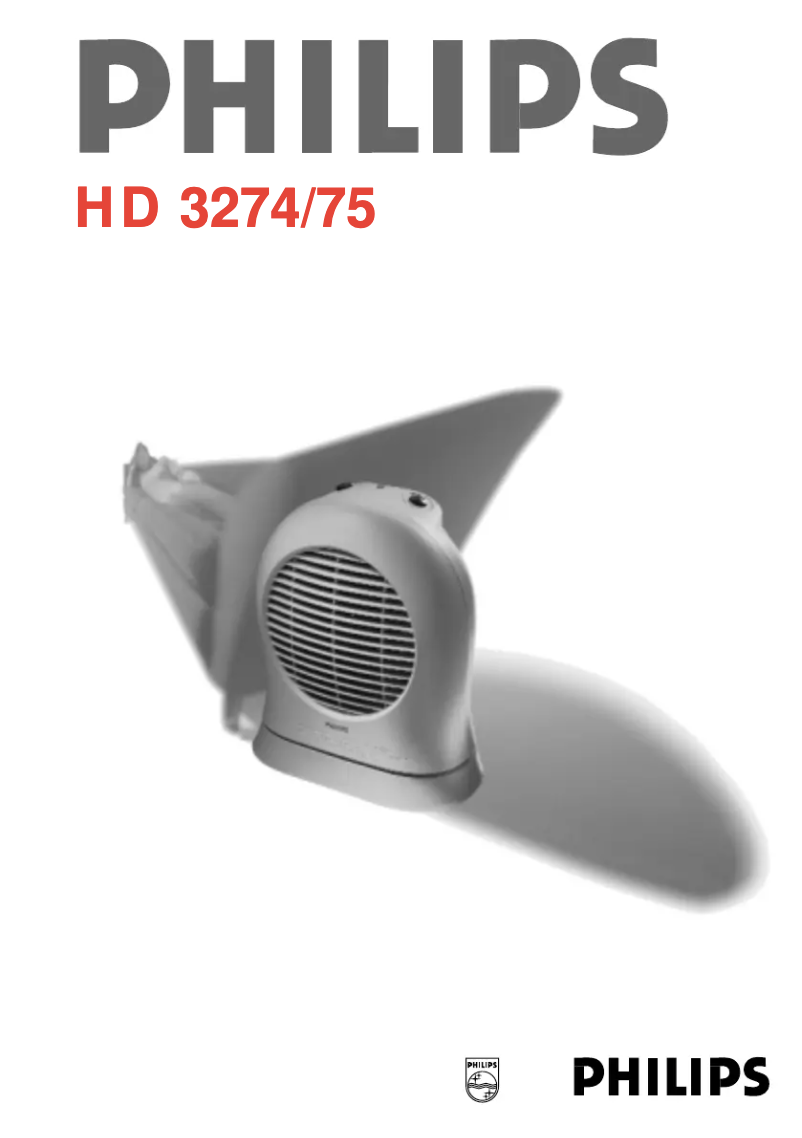 Page 1 de la notice Manuel utilisateur Philips HD3275