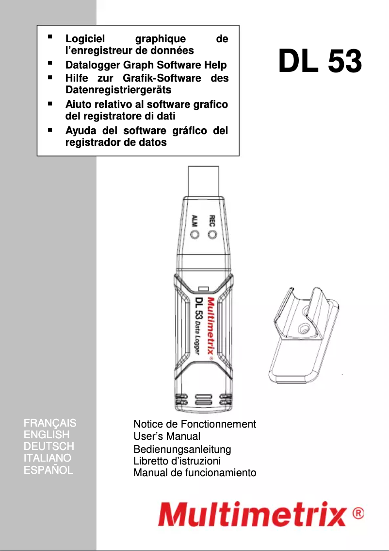 Page n°1 - Manuel utilisateur Multimetrix DL53