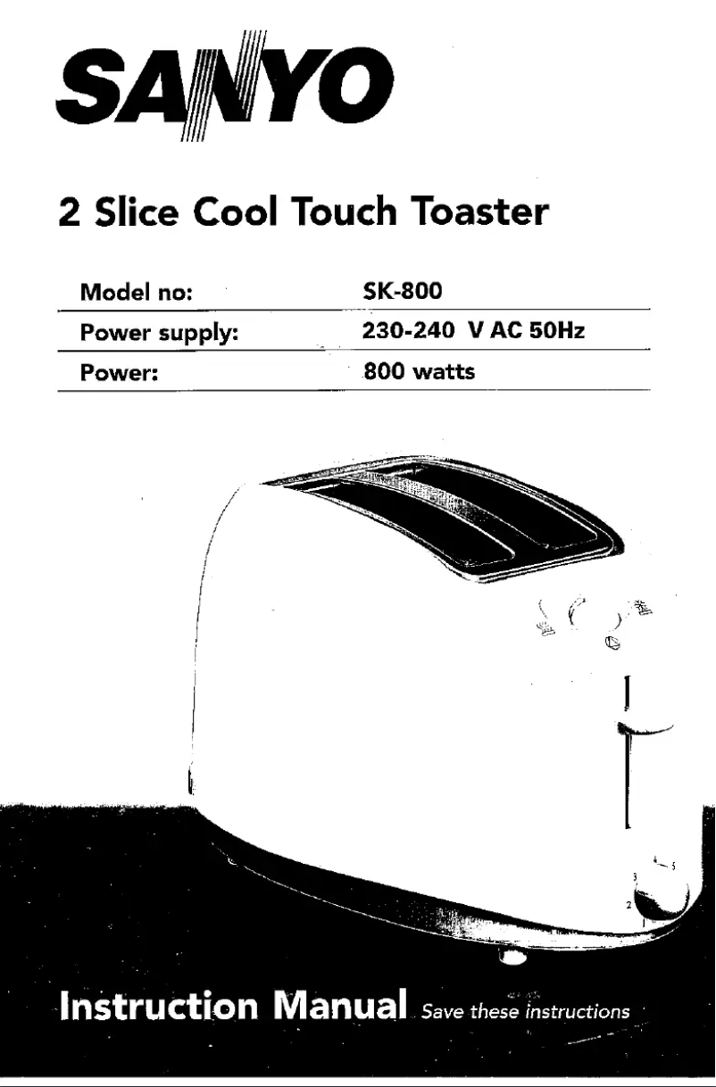 Page 1 de la notice Manuel utilisateur Sanyo SK-800