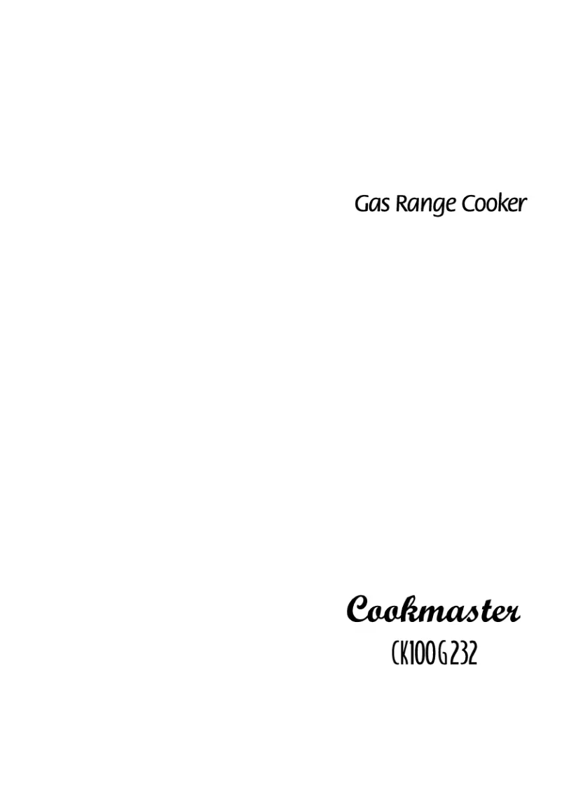 Page n°1 - Manuel utilisateur Leisure Cookmaster CK100G232