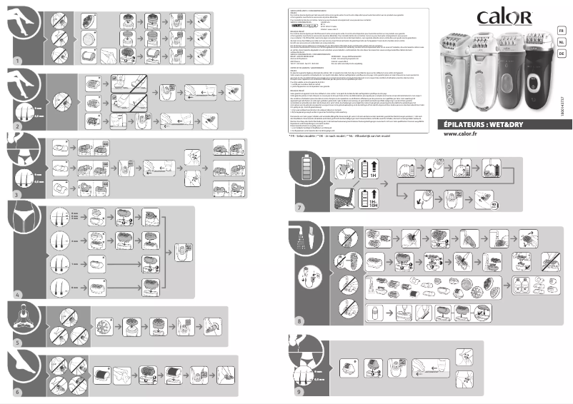 Image de la première page du manuel de l'appareil Wet & Dry Spa Sensation EP9480C0