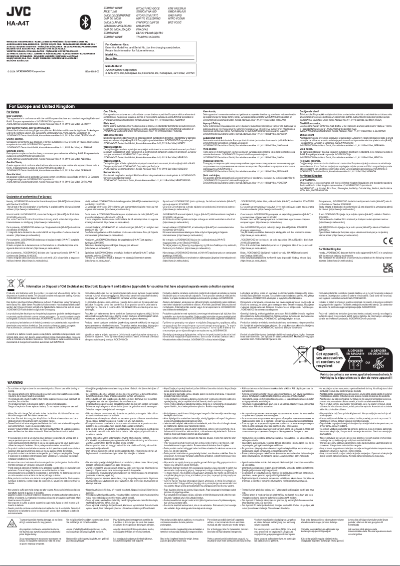 Image de la première page du manuel de l'appareil HA-A4T