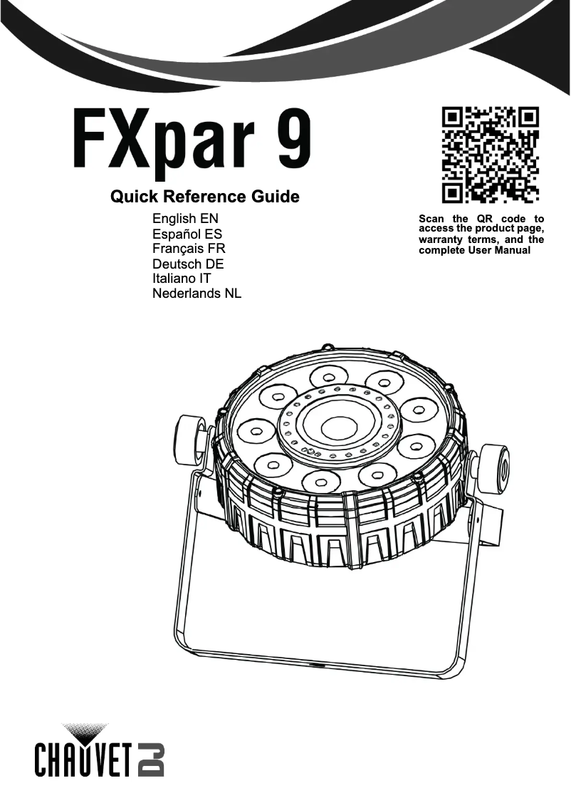 Page 1 de la notice Manuel utilisateur Chauvet FXpar 9