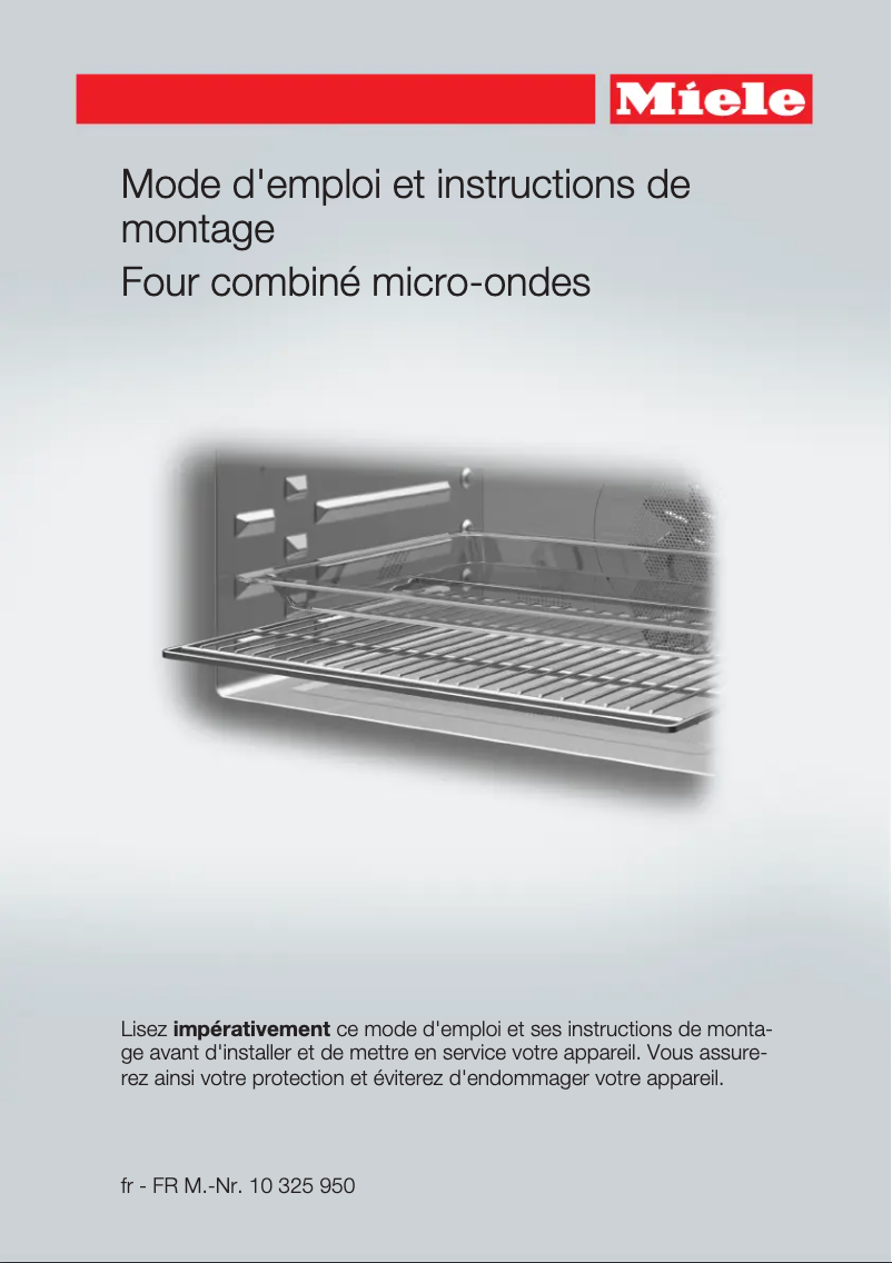 Page 1 de la notice Manuel utilisateur Miele H6401B