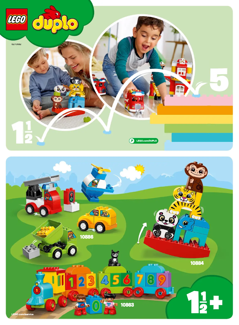 Page n°1 - Manuel utilisateur Lego Duplo 30328