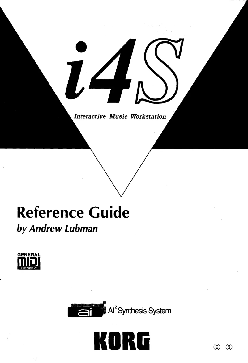 Page n°1 - Manuel utilisateur Korg i4S