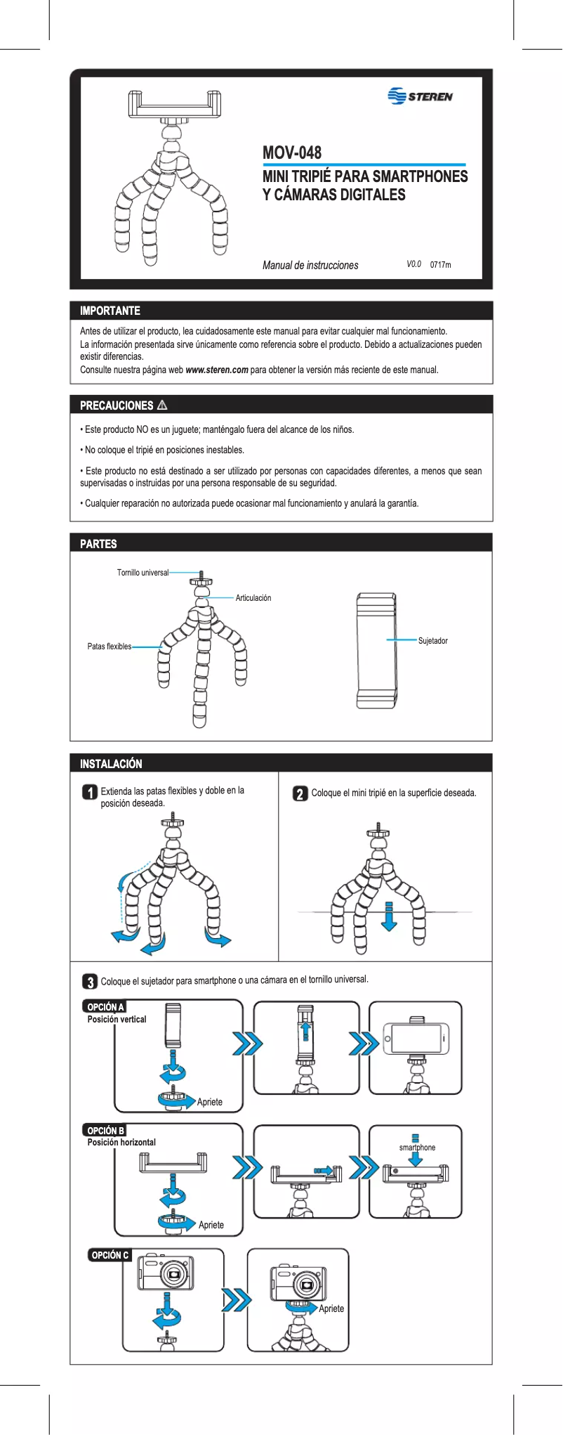 Image de la première page du manuel de l'appareil MOV-048