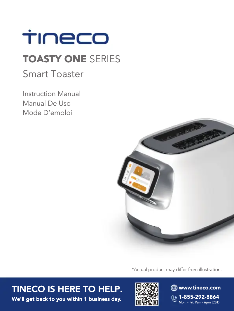 Page n°1 - Manuel utilisateur Tineco Toasty One