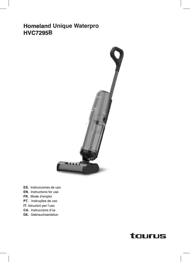 Image de la première page du manuel de l'appareil Homeland Unique Waterpro