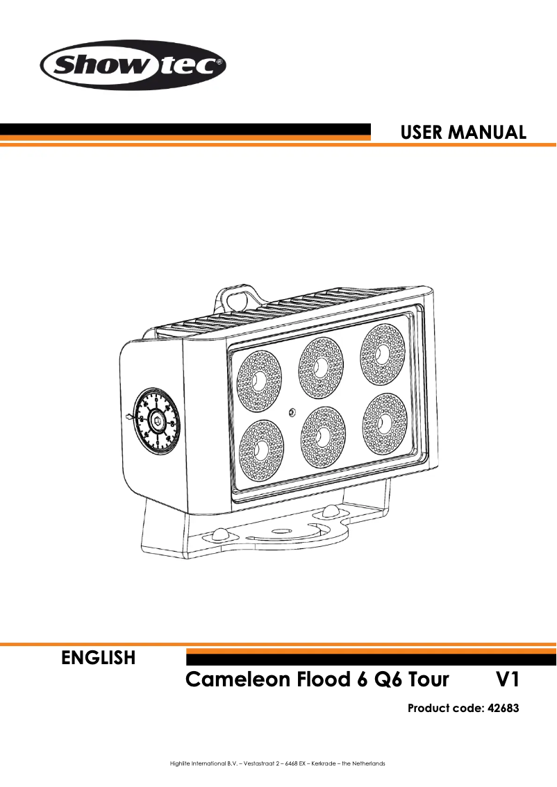 Image de la première page du manuel de l'appareil Cameleon Flood 6 Q6 Tour