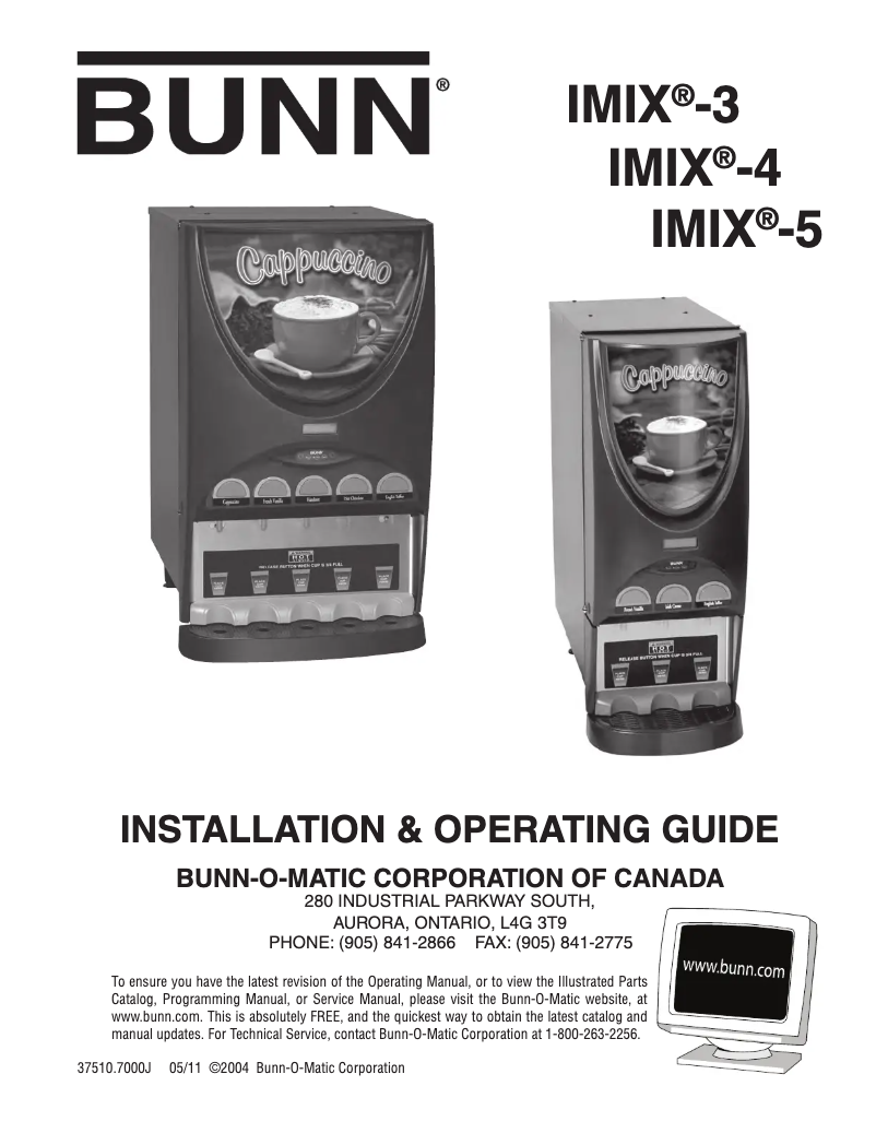 Image de la première page du manuel de l'appareil iMIX-5