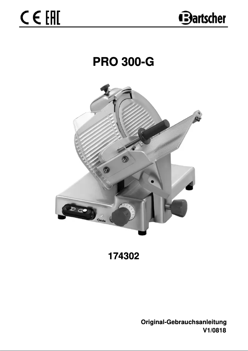 Image de la première page du manuel de l'appareil PRO 300