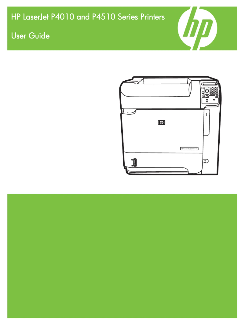 Page 1 de la notice Manuel utilisateur HP LaserJet P4015dn