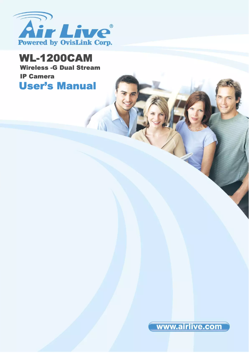 Page 1 de la notice Manuel utilisateur AirLive WL-1200CAM