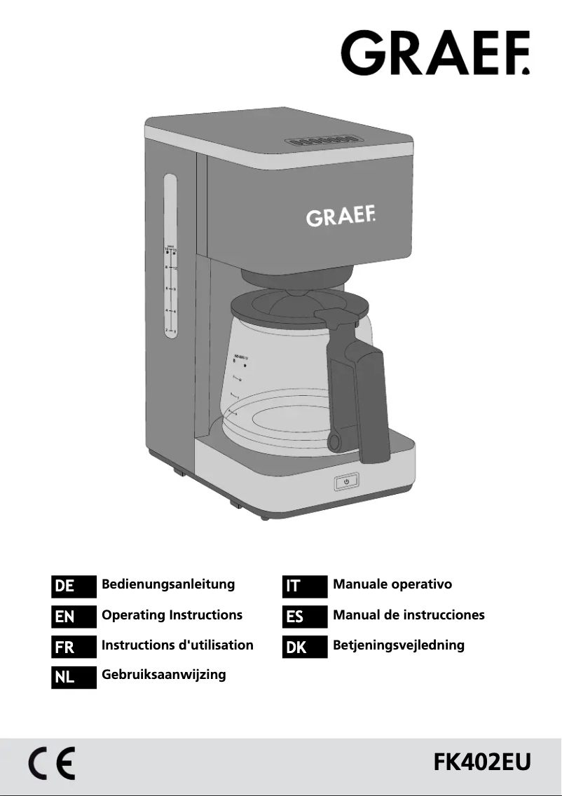 Page n°1 - Manuel utilisateur Graef FK403
