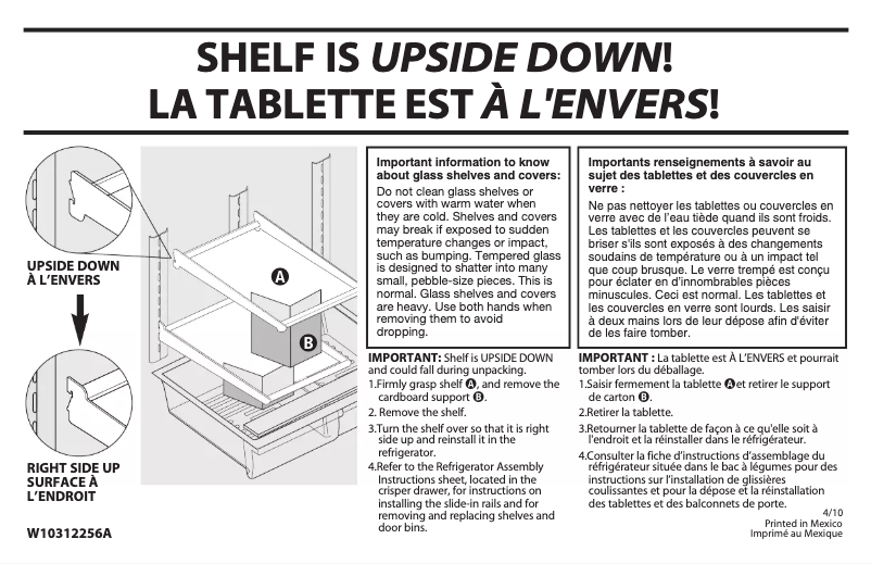 Page 1 de la notice Manuel utilisateur Amana A2RXNMFWS