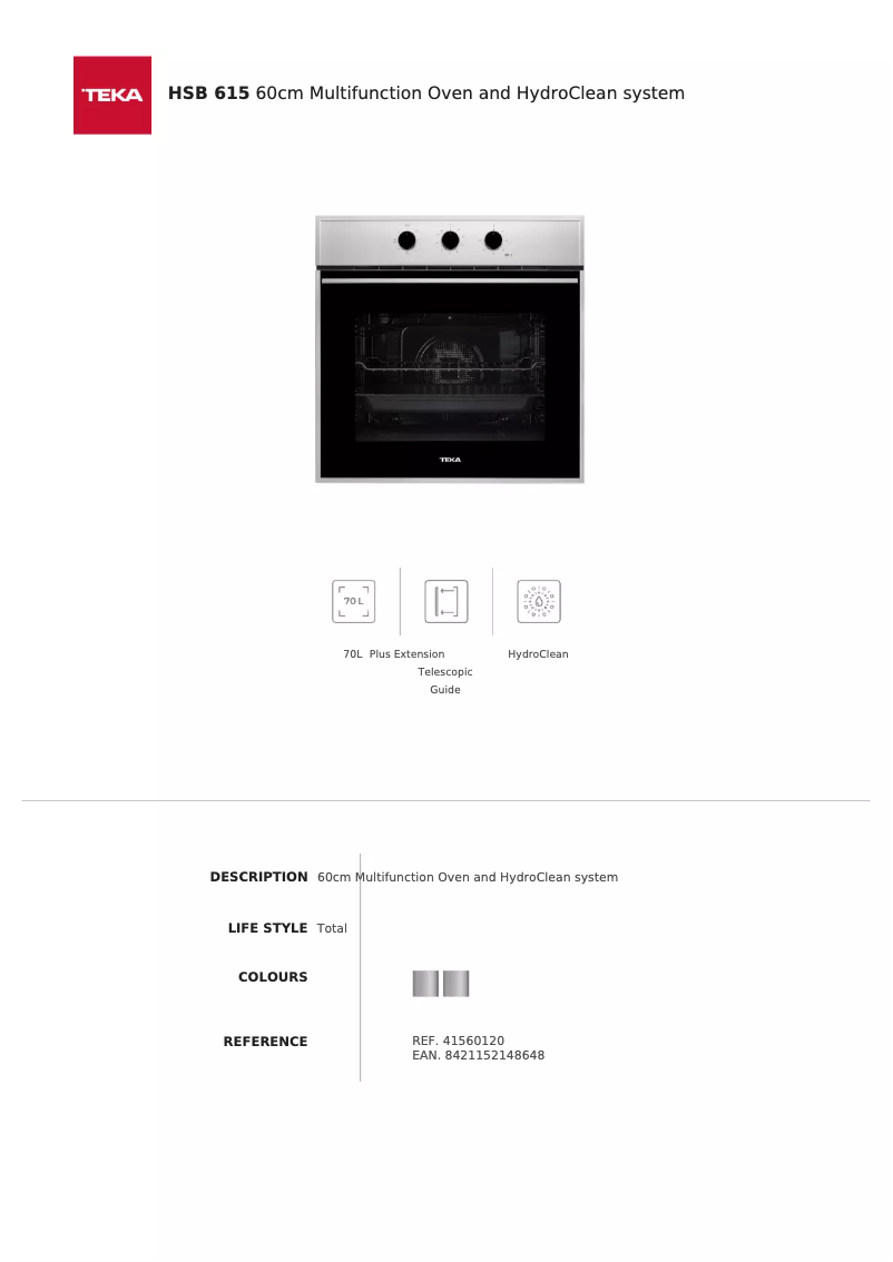 Image de la première page du manuel de l'appareil HSB 615