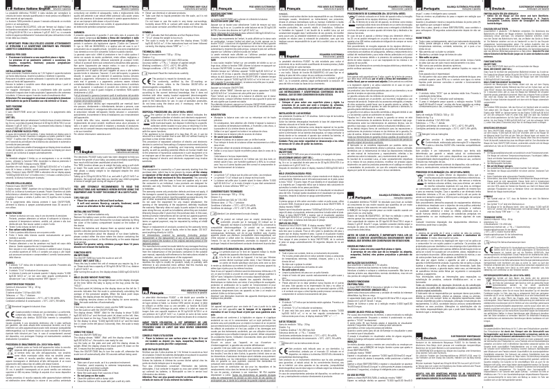 Page 1 de la notice Manuel utilisateur Laica PS3001