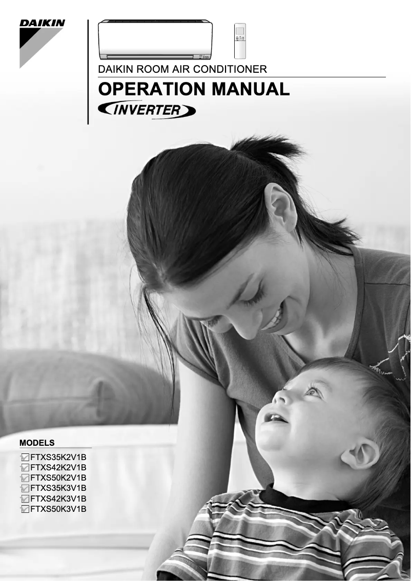 Image de la première page du manuel de l'appareil Inverter FTXS35K3V1B