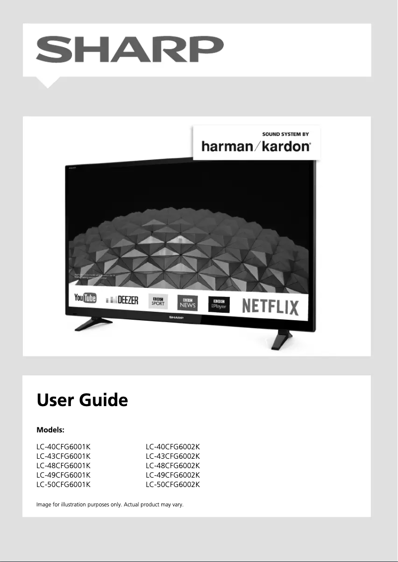 Image de la première page du manuel de l'appareil LC-48CFE6001K
