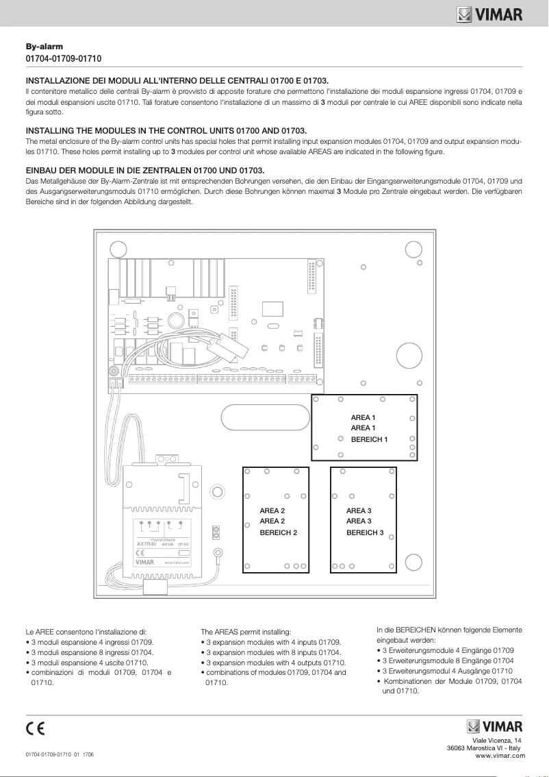 Page n°1 - Guide d'installation Vimar 01704