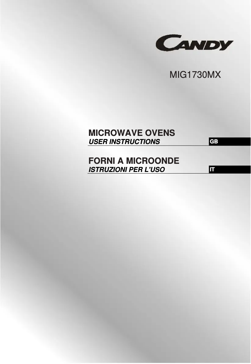 Image de la première page du manuel de l'appareil MIG1730MXIT