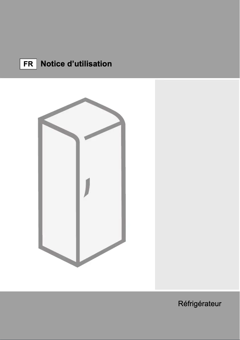 Image de la première page du manuel de l'appareil RI41225
