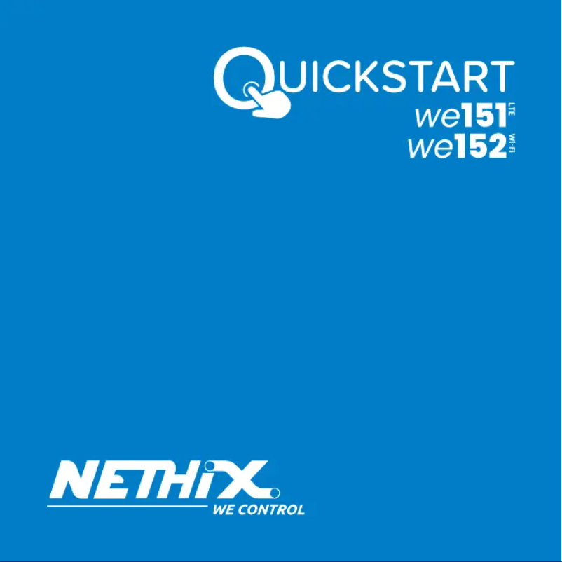 Page n°1 - Manuel utilisateur Nethix WE152 WI-FI