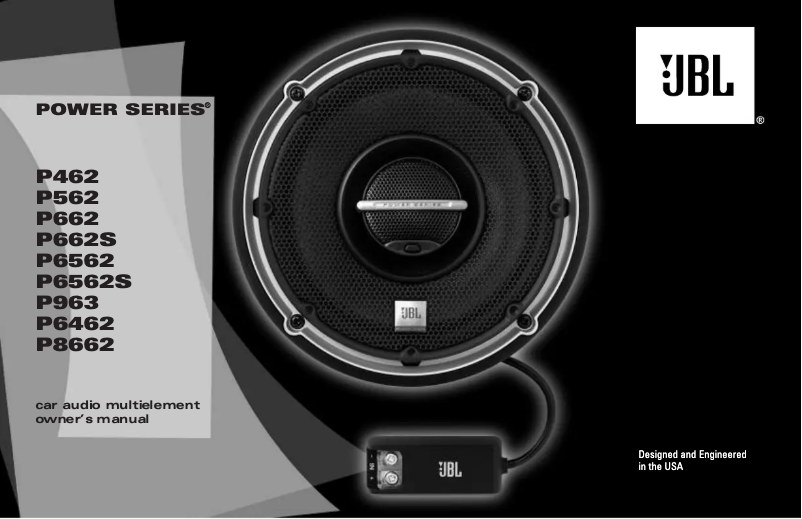 Page 1 de la notice Manuel utilisateur JBL Power P6562S