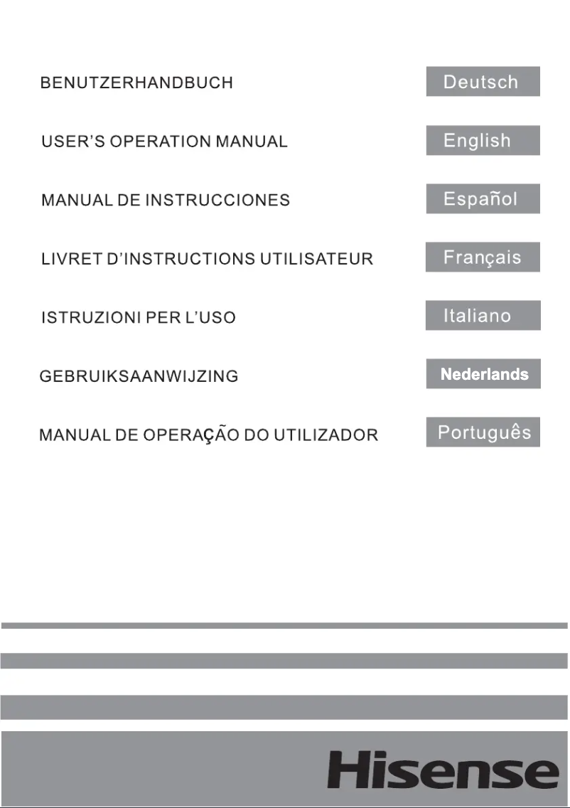Page 1 de la notice Manuel utilisateur Hisense RF750N4ISF