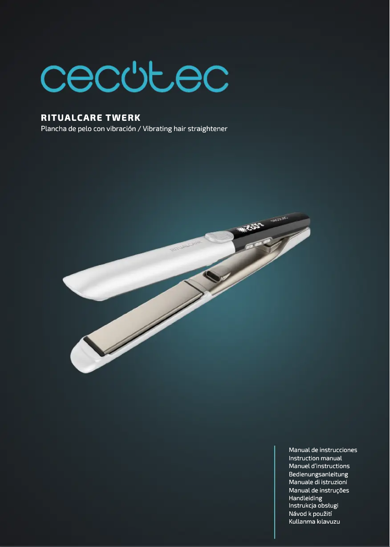 Imagen de la primera página del manual del dispositivo RitualCare Twerk