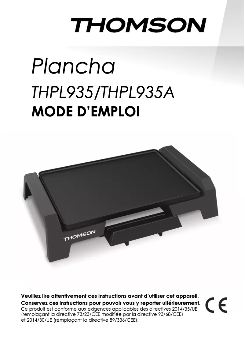 Page 1 de la notice Manuel utilisateur Thomson THPL935A