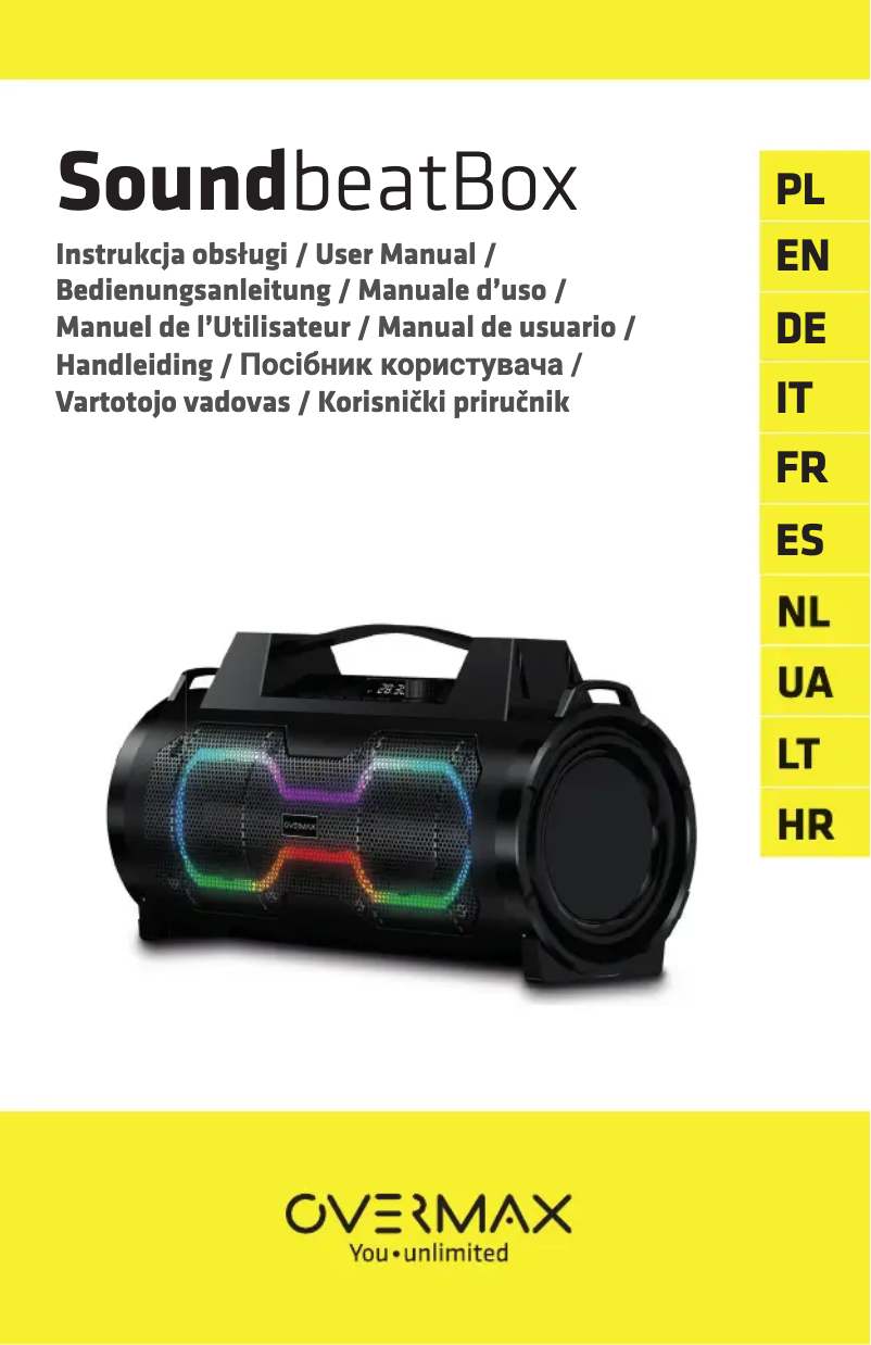 Page n°1 - Manuel utilisateur Overmax Soundbeat Box