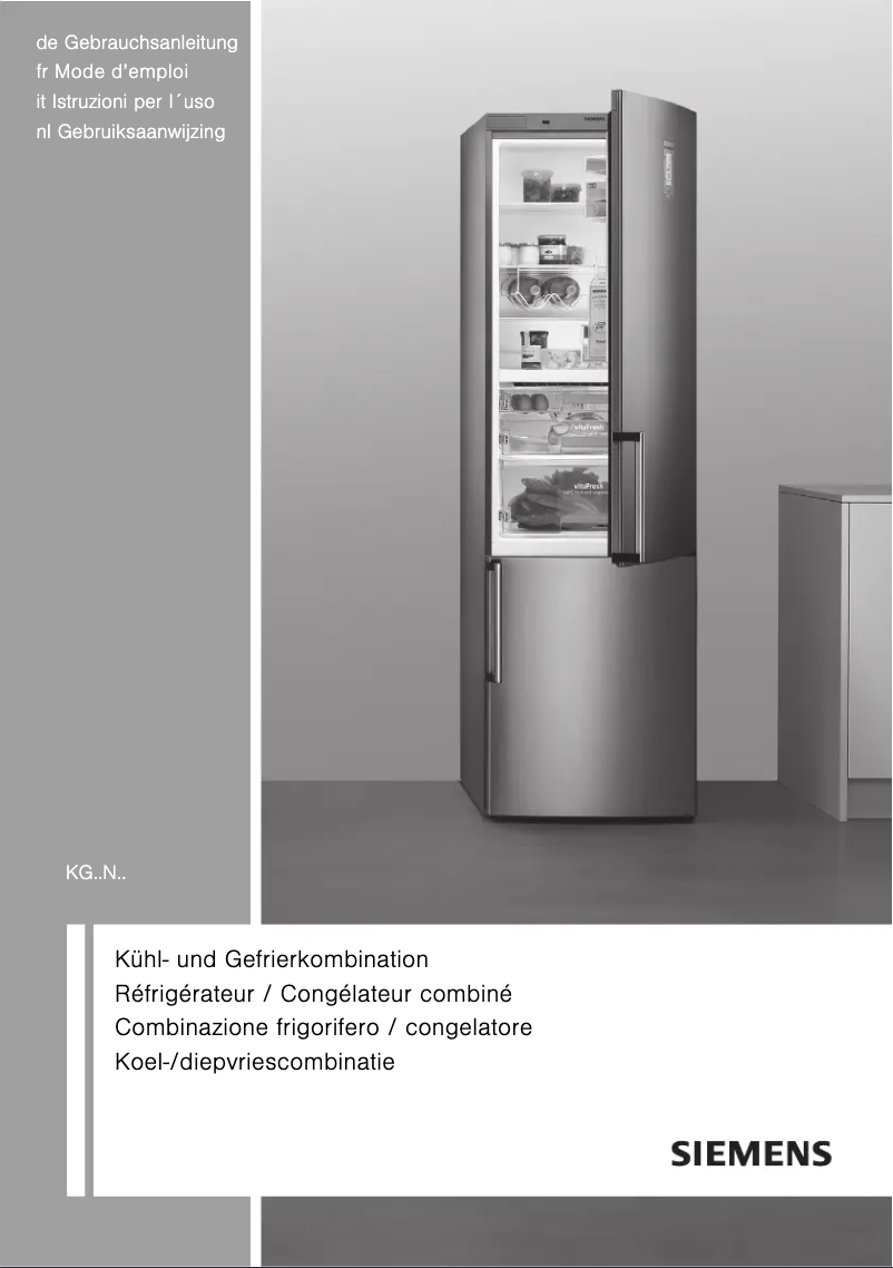 Image de la première page du manuel de l'appareil KG49NAZ22R