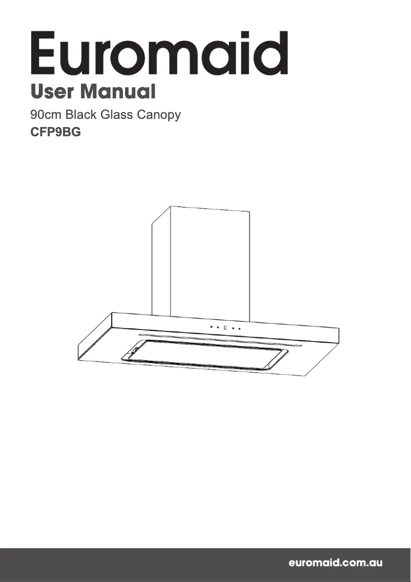 Image de la première page du manuel de l'appareil CFP9BG