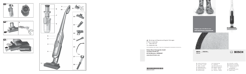 Page n°1 - Manuel utilisateur Bosch BCH6255N1