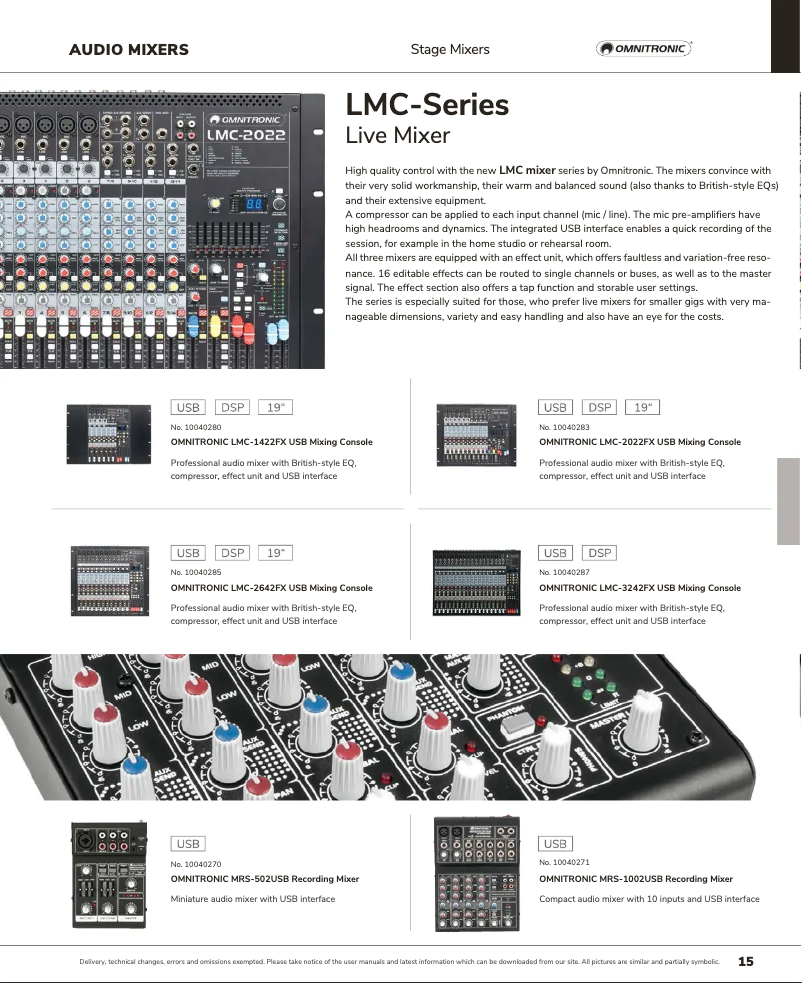 Image de la première page du manuel de l'appareil MRS-1002USB