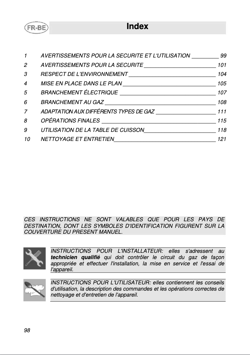 Image de la première page du manuel de l'appareil S134ATFS3