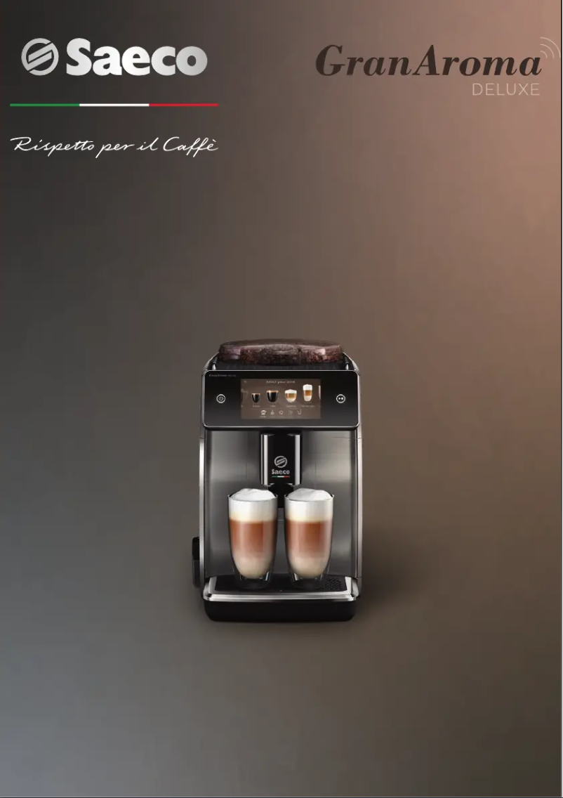 Page 1 de la notice Manuel utilisateur Saeco Saeco GranAroma Deluxe SM6685