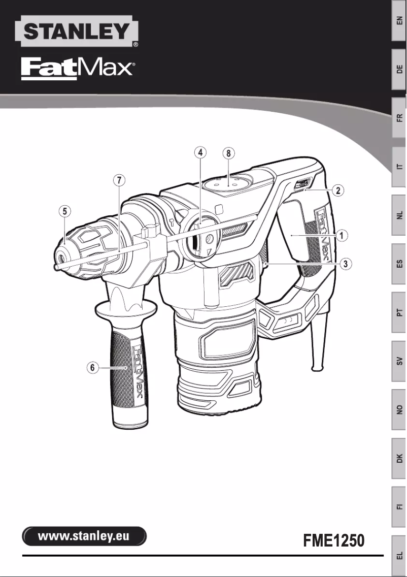 Image de la première page du manuel de l'appareil FatMax FME1250