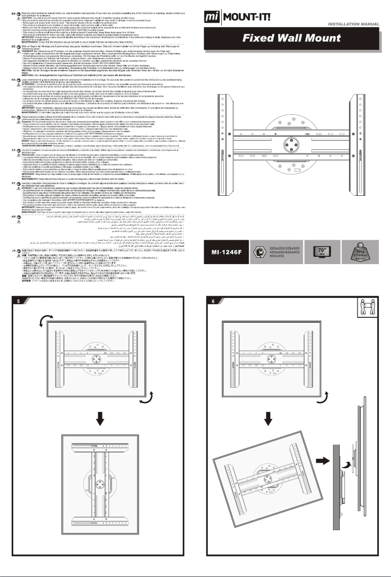 Página 1 del manual Manual de usuario Mount-It! MI-1246F