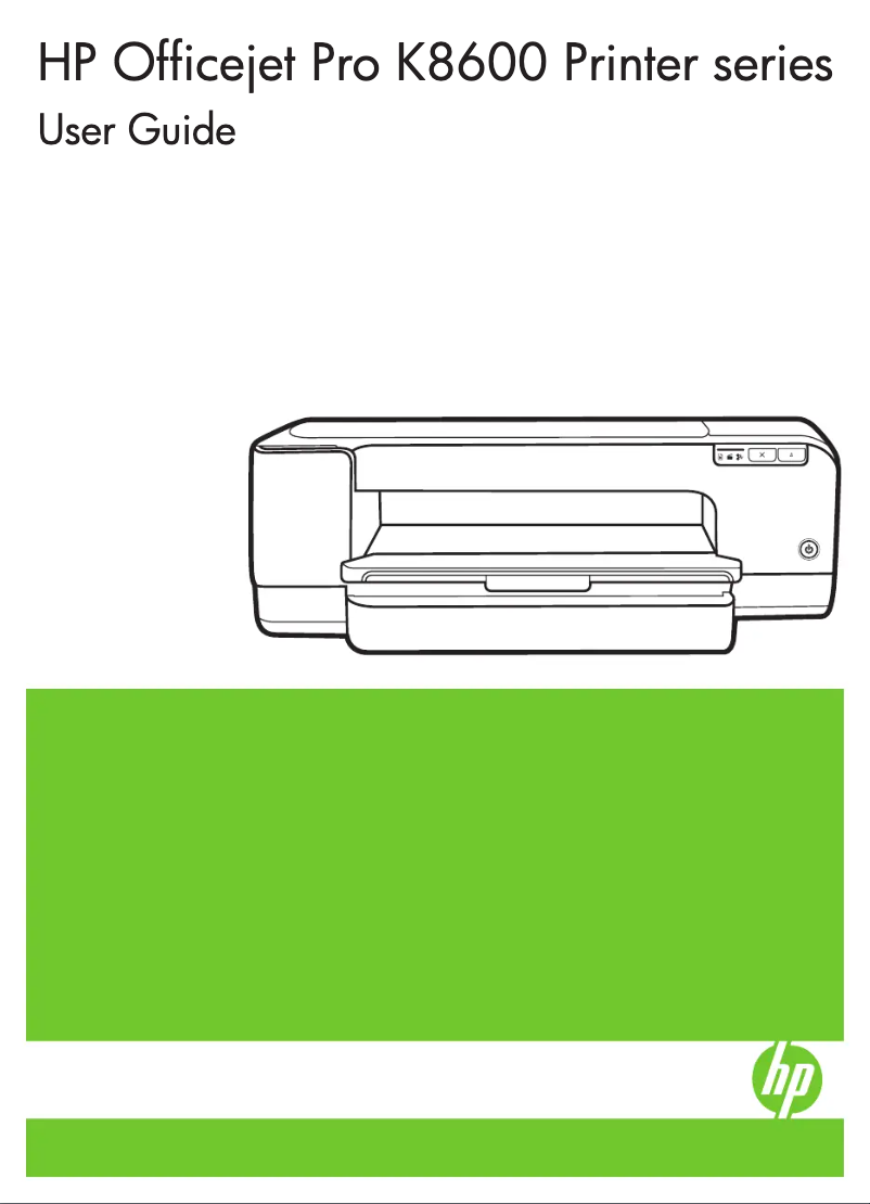 Image de la première page du manuel de l'appareil Officejet Pro K8600