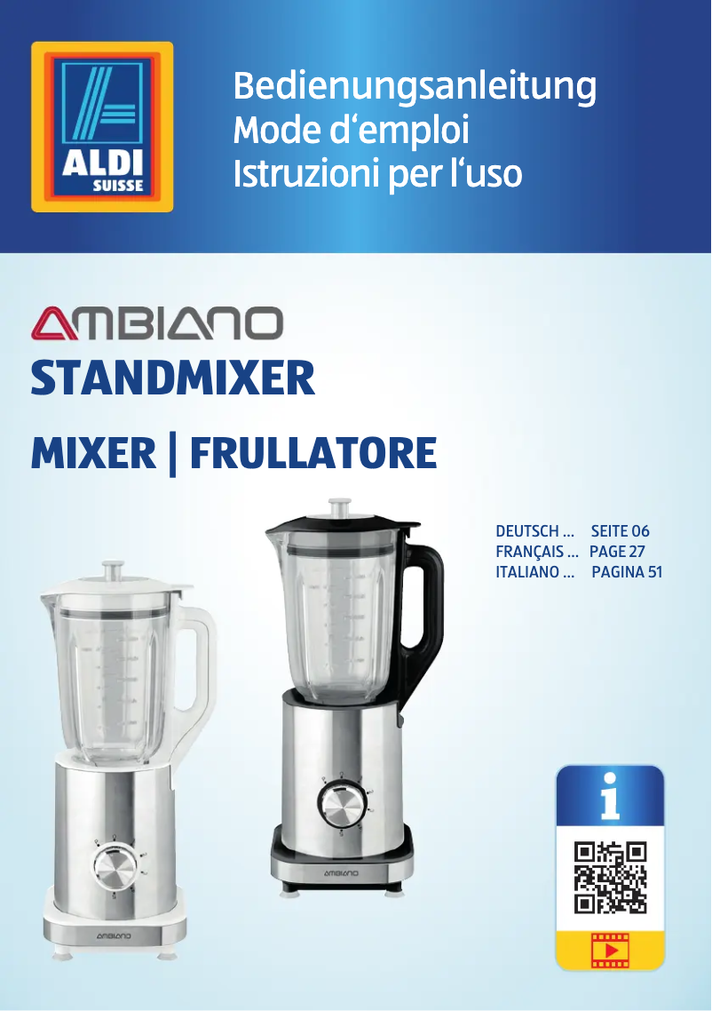 Página 1 del manual Manual de usuario Ambiano GT-TB-01ch