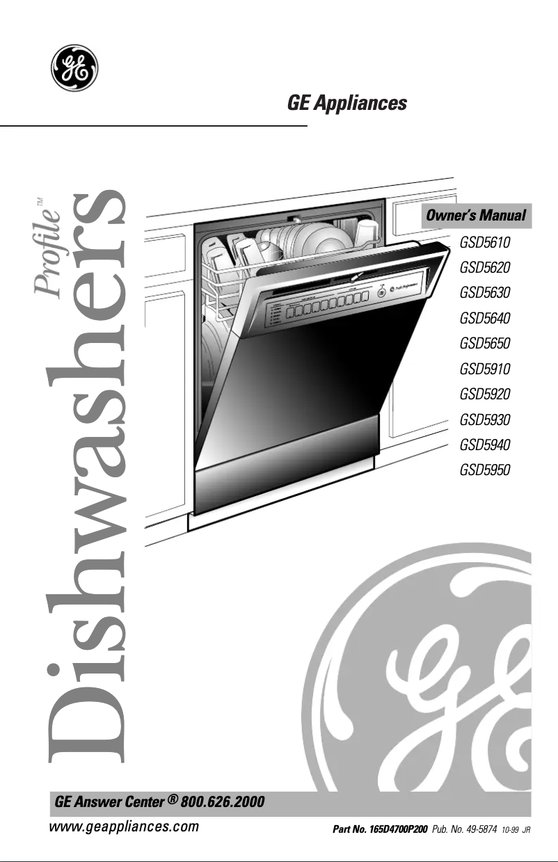 Image de la première page du manuel de l'appareil Profile Performance Triton GSD5610DAA